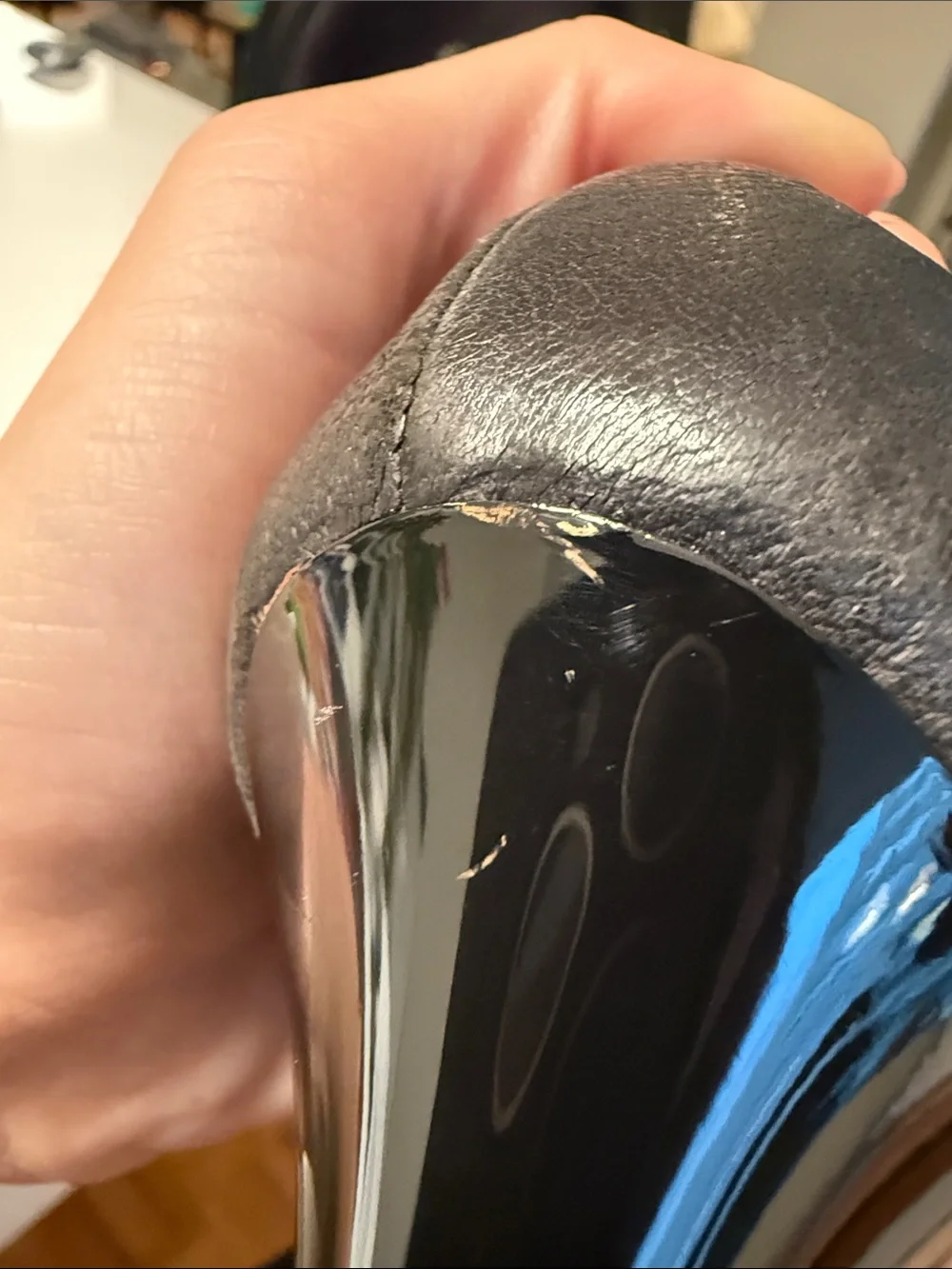 Dior Black Leather Peep-Toe Pumps with CD Hardware